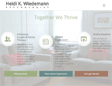 Tablet Screenshot of heidiwiedemann.com